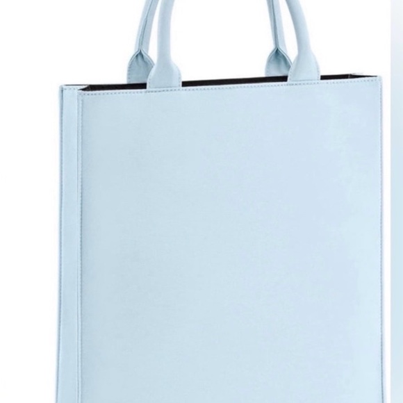 Miu Miu Handbags - Miu Miu Light Blue Women’s Structured Tote Bag GWP
